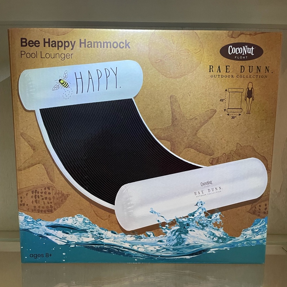 Rae Dunn 🐝 HAPPY pool hammock